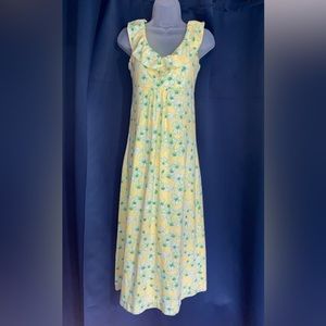 Lily Pulitzer Yellow Floral Marella Maxi Dress Size XS